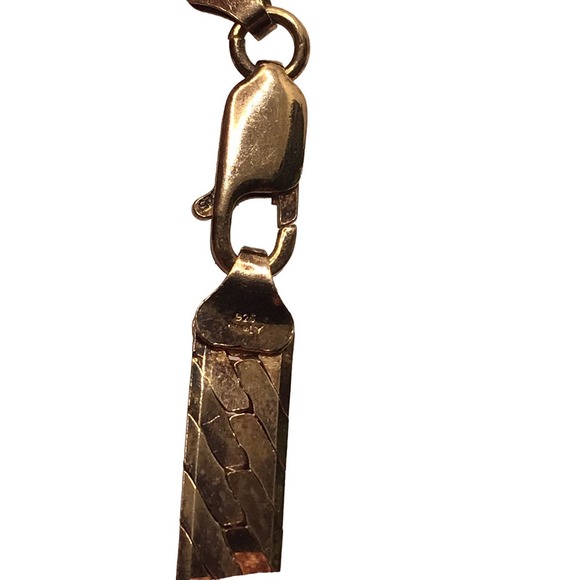 Vintage Sterling Silver 925 20” Gold Tone Chain - Picture 5 of 5